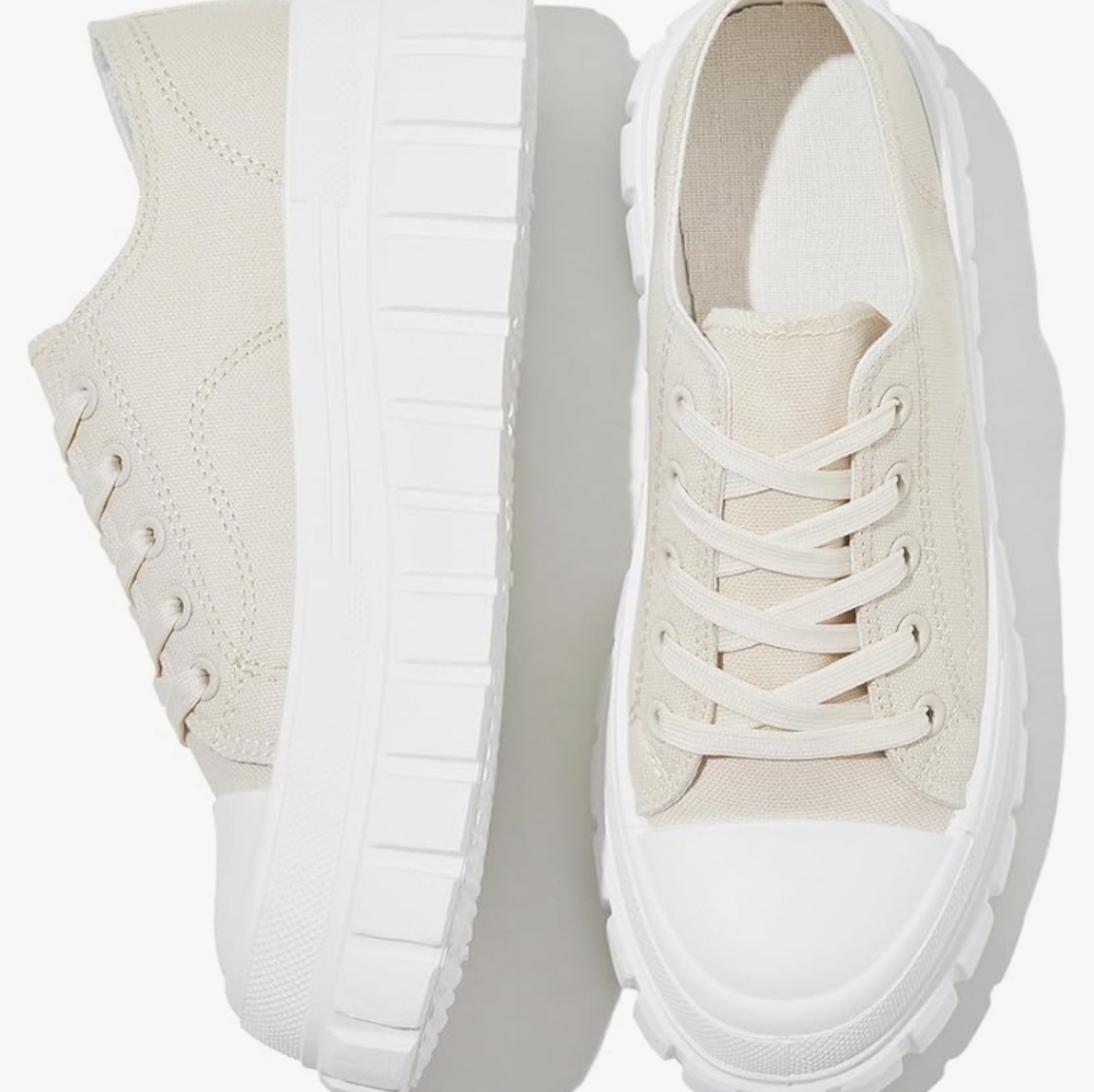 NIB canvas platform sneakers US 10 - Picture 4 of 7